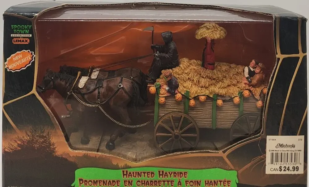 Lemax Spooky Town Haunted Hayride # 53530 2005 Retired Table Accent